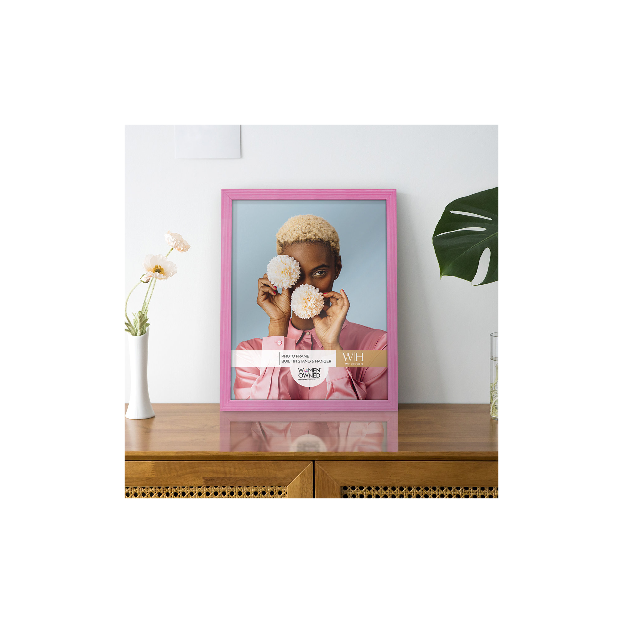 Apolline Wood Picture Frame, Pink, 8" x 10"