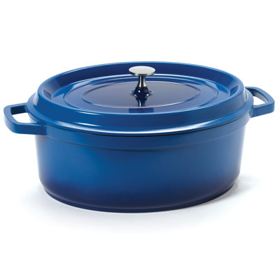 GET Cocotte ovale antiadhésive en fonte d'aluminium