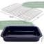 Plat de cuisson bleu marine 304-118763444