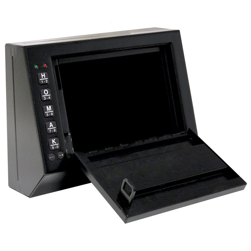Small Black Steel Electronic Access Pistol Box