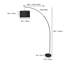Lampe sur pied Accent, 78 po, abat-jour tambour blanc, base en marbre