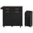 Kitchen Island, Drop Leaf, 2 Deep Drawers, Storage Cabinets, 3 Shelf 47.2" Island With Removable Side , Towel Rack, And Concealed Trash Can Cabinet For Dining Room-838821955