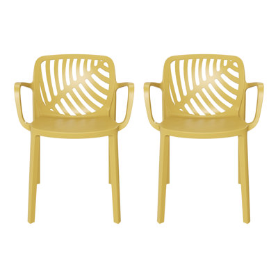 Outdoor Stacking Dining Armchair (Set Of 2)