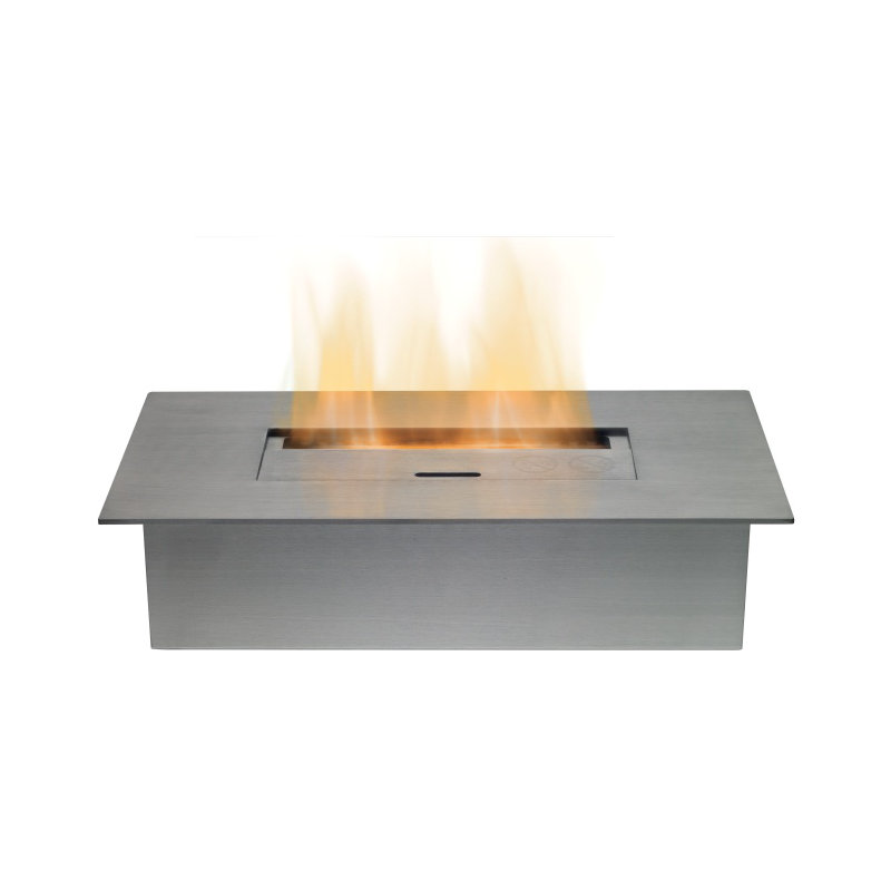 Adam Stainless Steel Fireplace Insert with 12000 BTU, 8.2cm H X 26.9cm W X 10.9cm D
