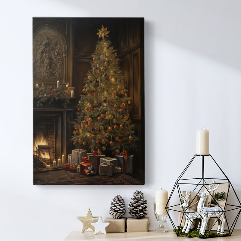 Art des Fêtes de Noël - Toile tendue avec châssis DCLxx, H 60 po x l 40 po