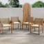 Fauteuil club d'extérieur en bois d'acacia et osier