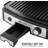 OVENTE Electric Panini Press Sandwich Maker, 1500W Indoor Grill with Non-Stick Coated Plates, Temperature Control & Removable Drip Tray, Opens 180 Degrees to Fit Any Type/Size of Food, Silver GP1861BR