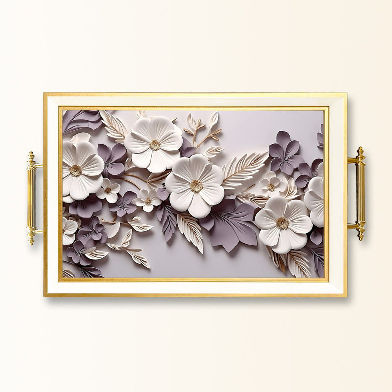 Elegant Glass Tray, 19.7 x 11.4 x 1.4 inches | 100% Durable Glass Construction | Easy to Clean with Damp Cloth | Ideal for Serving, Decorative Display, and Organizing | Stylish Addition to Home Décor