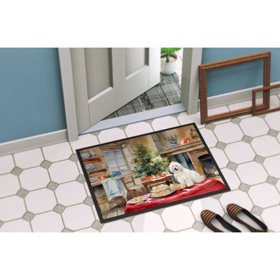 Tapis d'intérieur antidérapant Coton De Tulear