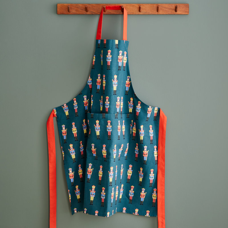 Christmas Nutcracker Cotton Adult Apron