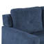 Cuir chenille bleu marine à 3 places - Structure intérieure en bois, revêtement d'aspect, coussins de dossier et de siège serrés pour une apparence élégante, durabilité de fabrication à ressorts ensachés, densité de mousse D25 confortable