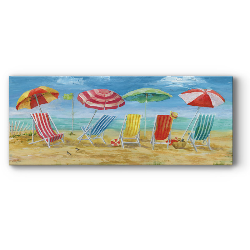 Bright Bright Chairs - reproduction sur toile tendue, H 20 po x l 50 po x P 1,5 po