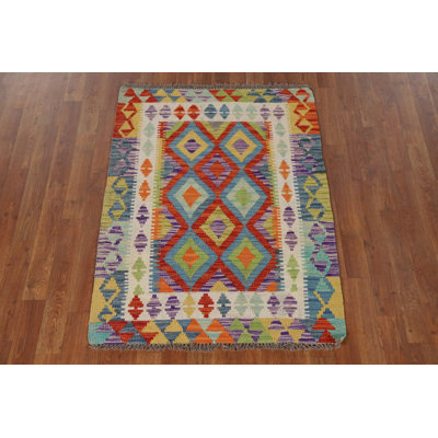 South Western Kilim Oriental Accent Rug 3x4