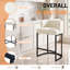 Tabouret de bar 25,2 po Beige-905729751