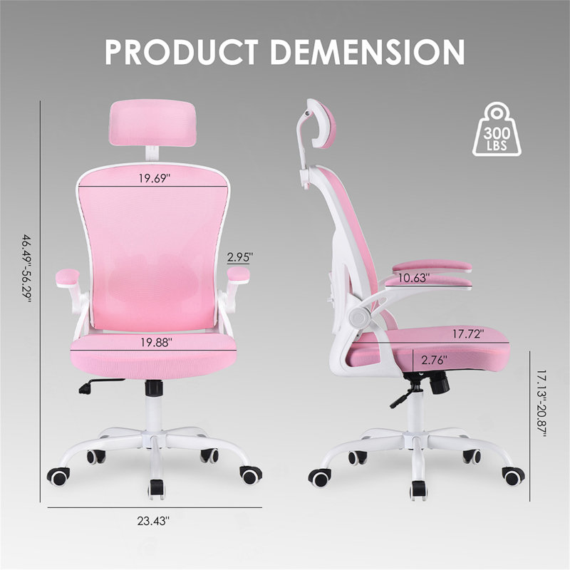 Ergonomic Office Chair, Home Office Desk Chair With Headrest, High Back Computer Chair With Armrests And Adjustable Lumbar Support For Home Office Study Room