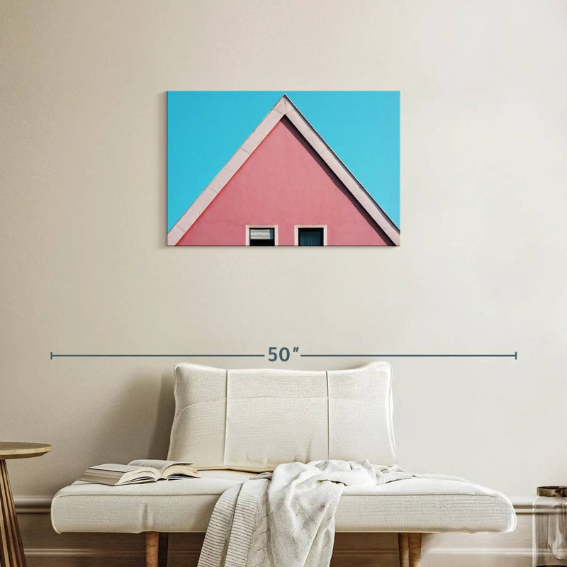 Lilie Stunning Pink Building, 20" H x 30" W