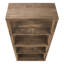 Bibliothèque de 47,5 pouces de hauteur en brun, design moderne pour le bureau à 5 niveaux de style chambre à coucher et bureau, personnalisation de tablettes réglables