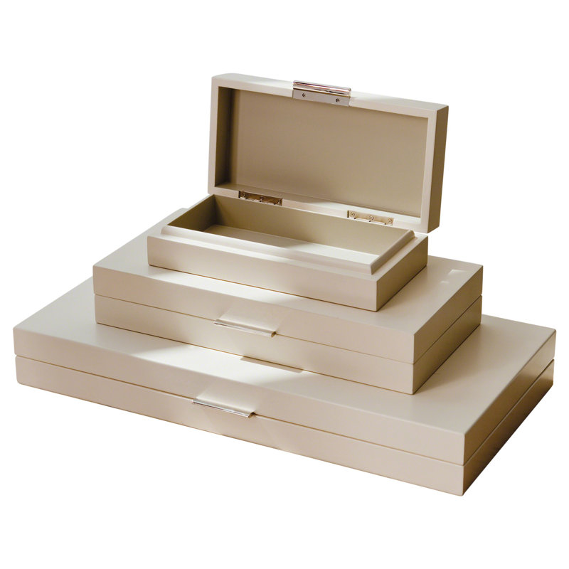 Boîte décorative de rangement Luxe, H 2,5 po x l 7 po x P 14 po