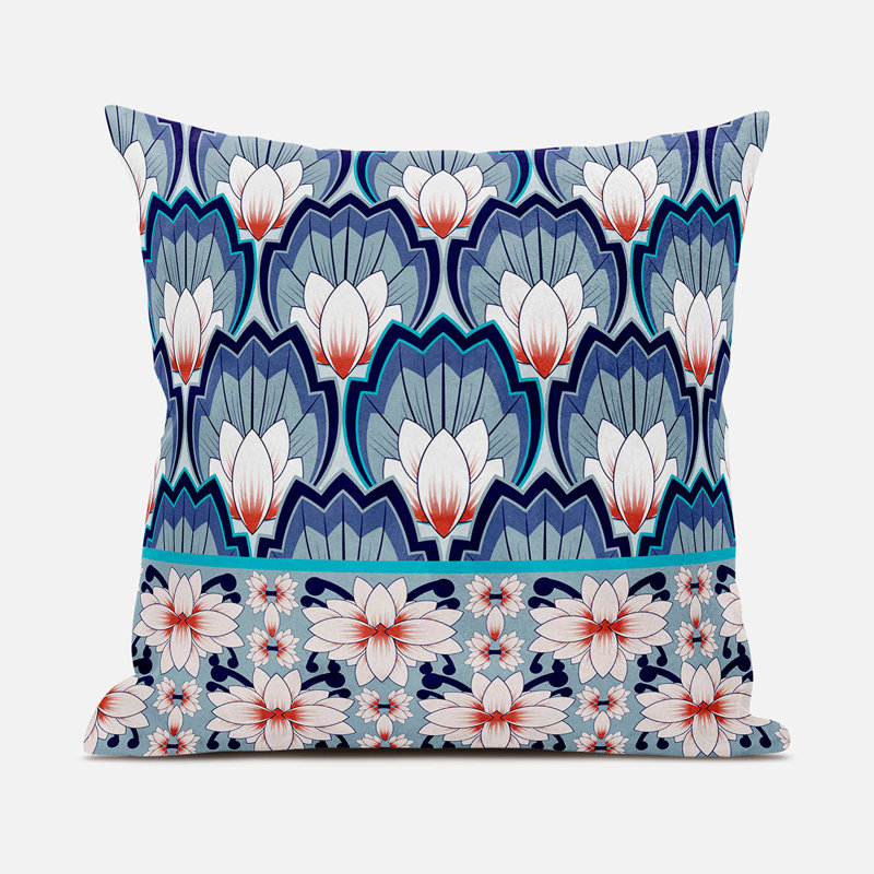 Coussin 26 x 26, Gris te bleu