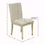 Chaise rembourrée avec pieds tournés en bois