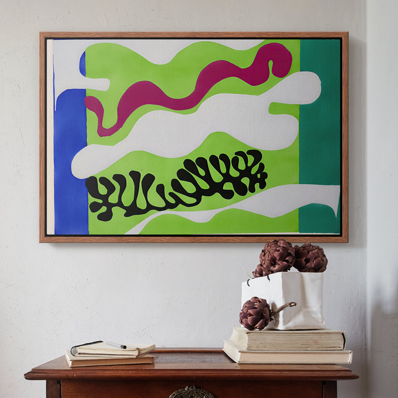The Lagoon (Le lagon), from Jazz, 1947 - Henri Matisse, toile tendue avec châssis, 16x24, Noyer