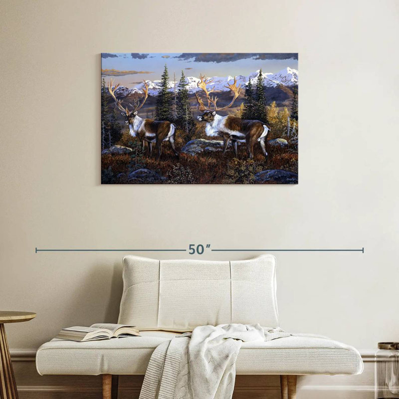 Brampt Caribou, 24" H x 36" W