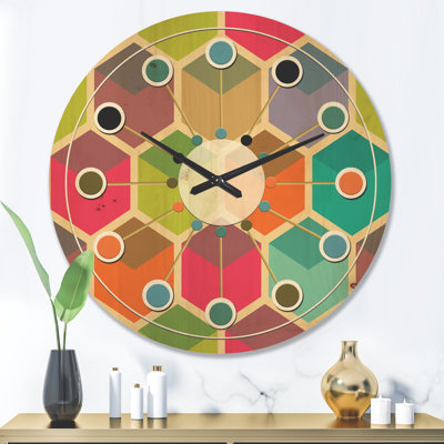 Horloge murale Hexagon