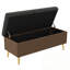 Banc Boucle avec rangement rabattable et siège capitonné-93987285