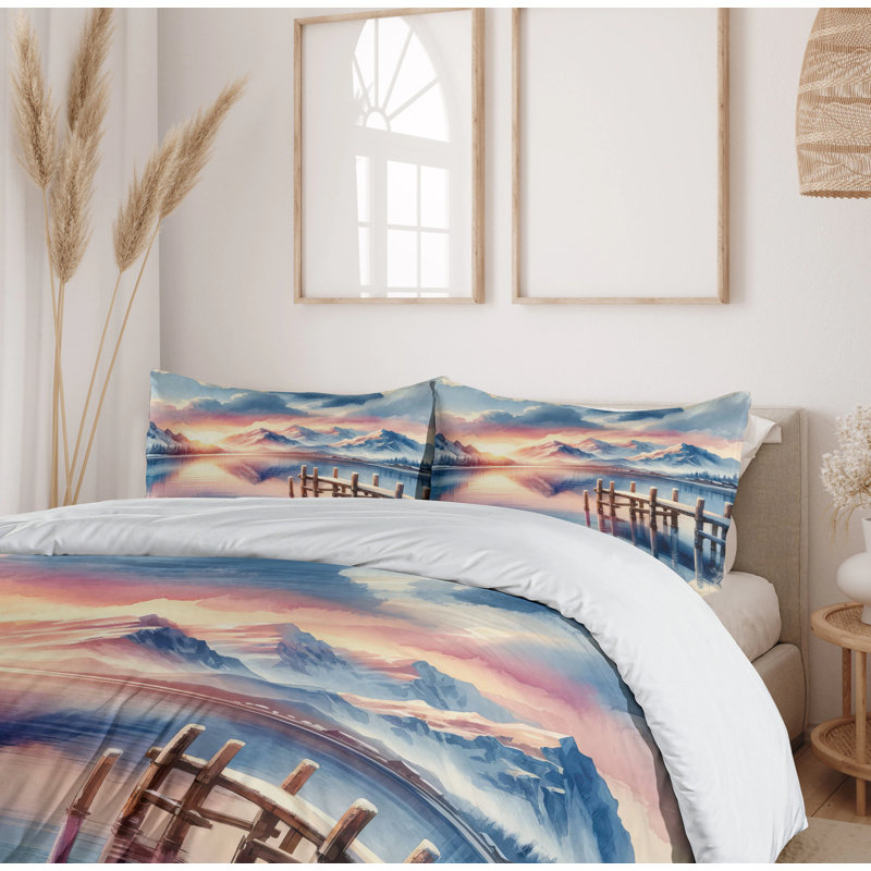 Lake Duvet Cover, King Duvet Cover + 2 Standard Shams