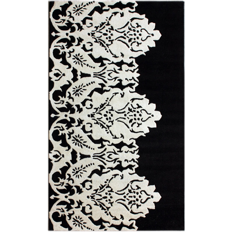 Tapis noir Esm Catania, 5 pi x 8 pi