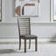 Ensemble de table de salle à manger à tréteaux Luz avec 4 chaises rembourrées-115140635-104881568
