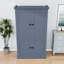 Armoire de cuisine avec poste de travail, 4 portes, 3 tiroirs, 6 supports à vin et tablettes réglables-129586911