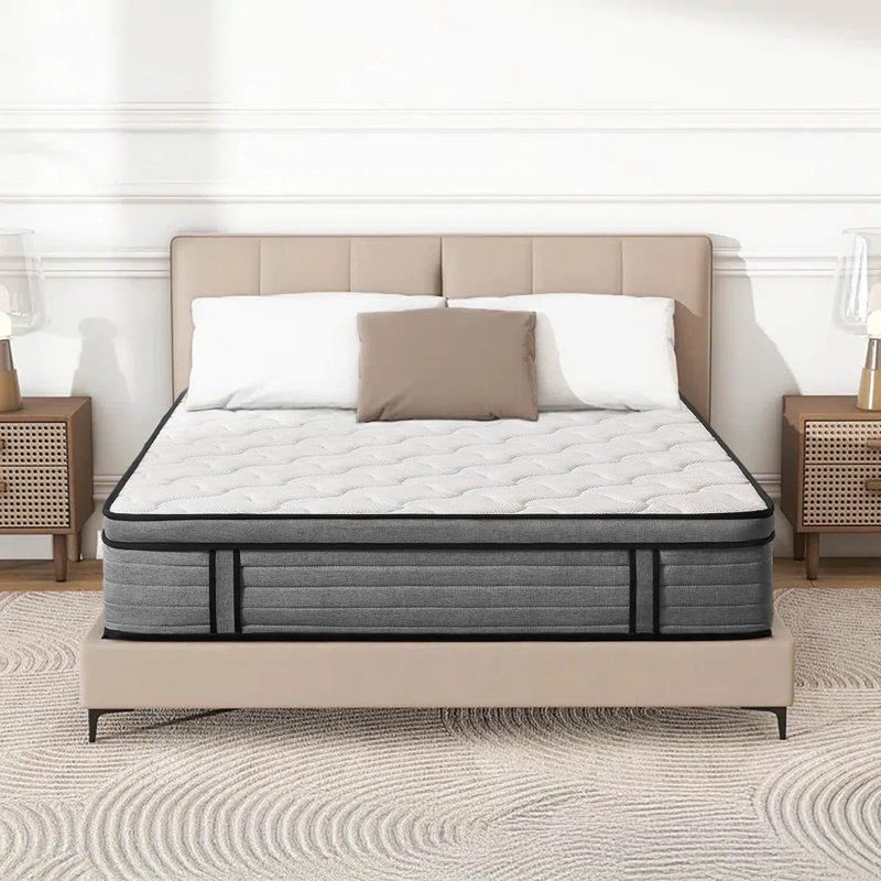 Mattress, Hybrid Mattress In A Box, Pocket Springs For A Cool Sleep, Medium Firm Feel With Motion Isolation, Queen, 12"
