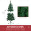 Demi-arbre de Noël artificiel 5 pi 5 pi-1828952847