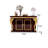 Carved Luxury Palace Accent Abinet 62.99'' Sideboard