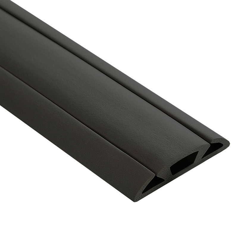 Cache-câbles de plancher, Noir, 15 pieds
