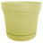Saturn Traditional Plastic Indoor/Outdoor Round Planter with Saucer-353335652-310154100