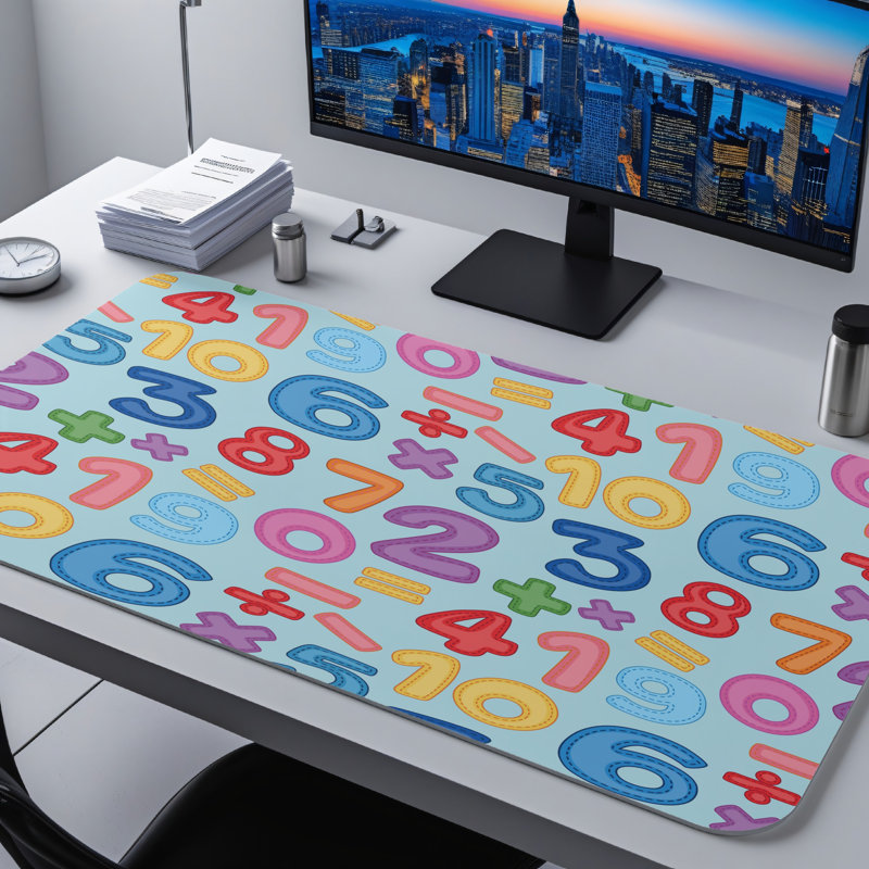 Polyester Desk Pad, 14.4x12.1