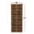 Brown Wood 10 Cubby Room Wall Shelf, 18" x 7" x 42"