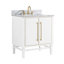 Mason 30" Single Bathroom Vanity with Carrara Marble Top-389297102-389297097-389297096