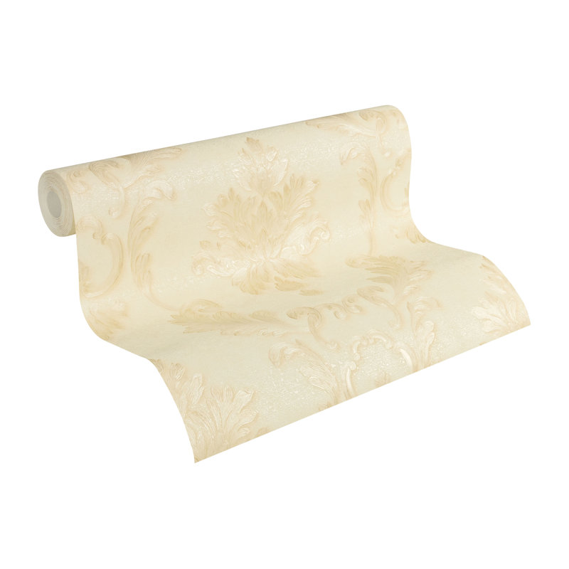 Shiey 10.05m x 53cm Matte Wallpaper Roll, Cream