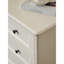 Commode décorative rustique blanche