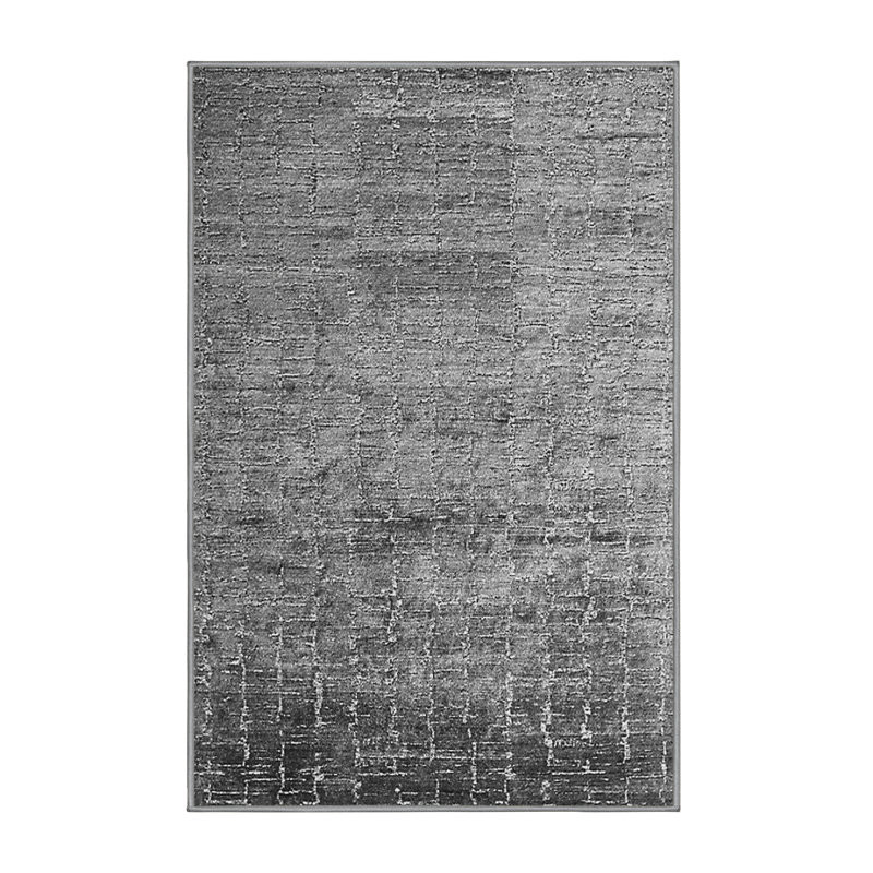 Tapis gris Mid-Century moderne 322, Rectangle 7 pi x 10 pi