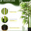 55 po Faux, plante artificielle décorative en pot de pépinière pour 4,5 pi