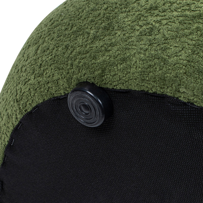 Repose-pieds bas rembourré 19,5 po Maryport, Ours en peluche vert