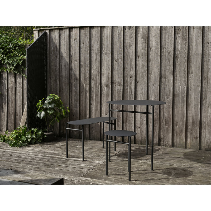 Banc d'extérieur DISC, Noir, noir, noir, noir