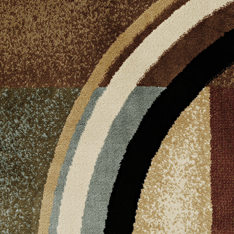 Vahig Geometric Area Rug, Round 160cm