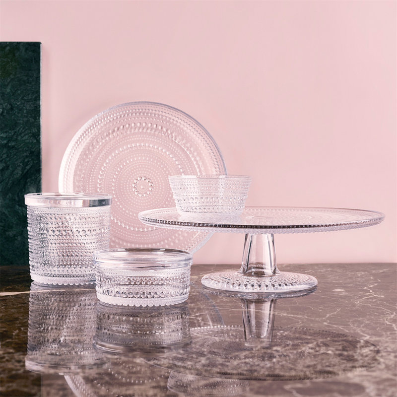 Iittala Kastehelmi 9.7638" Dinner Plate, Clear