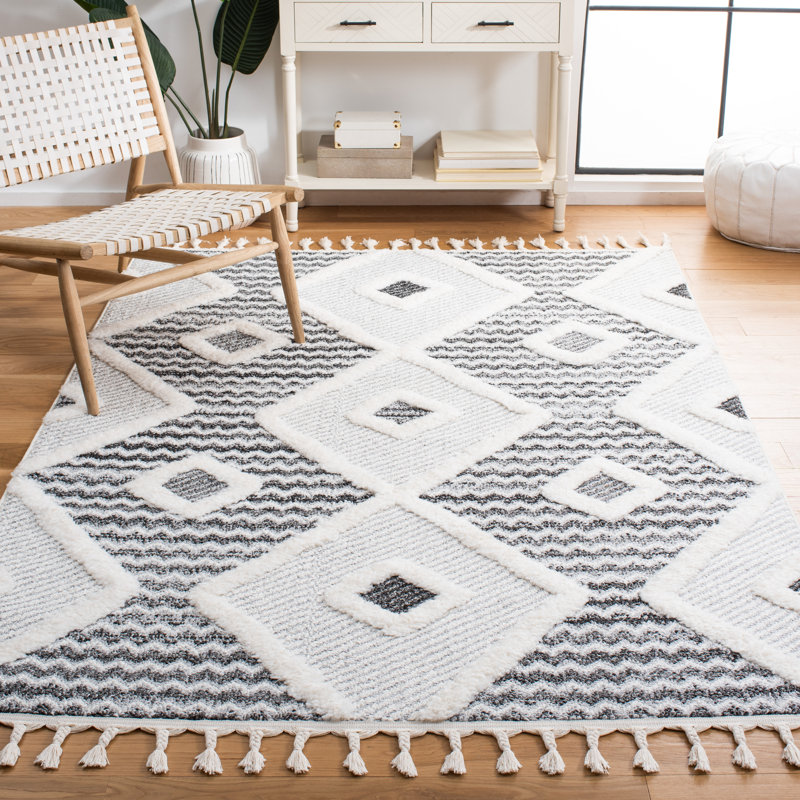 Moroccan Tassel Shag Performance Southwestern Rug, Rectangle 8' x 10'