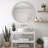 Ayde Round Solid Wood Bead Accent Mirror Home Decoration-1036687207-1052922334